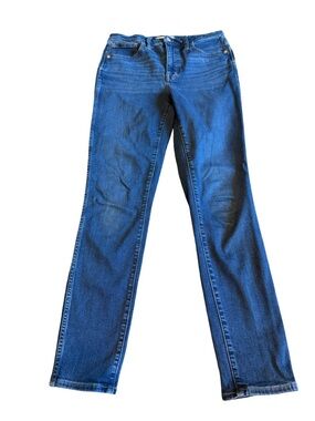 Madewell 10" High-Rise Skinny Dark Wash Jeans Stretchy Skinny Fit Size 28 Tall